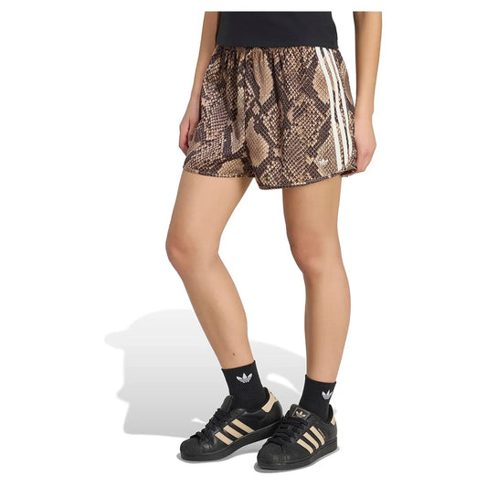 adidas Originals Snake Print Satin shorts