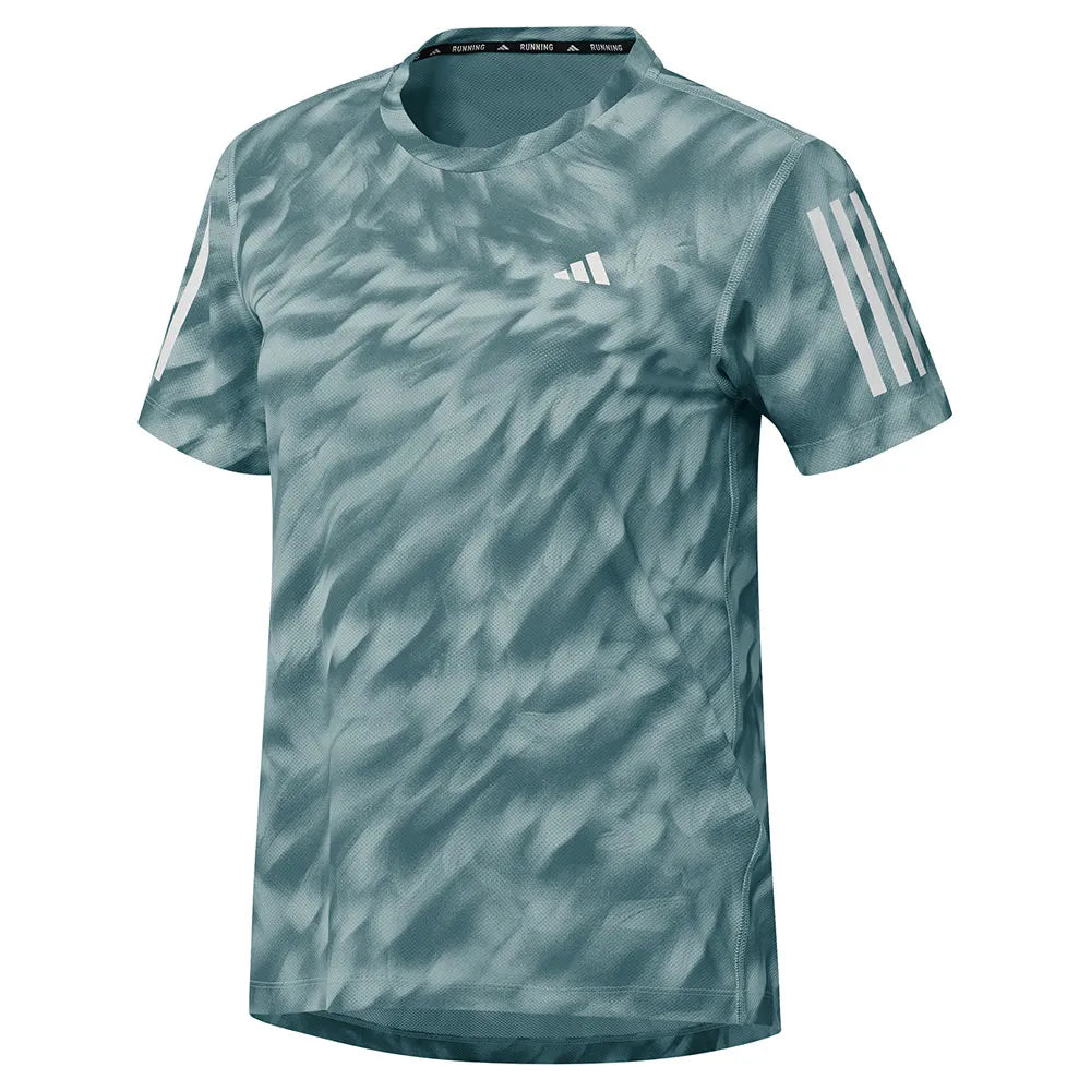 adidas Own The Run Allover Print short sleeve T-shirt