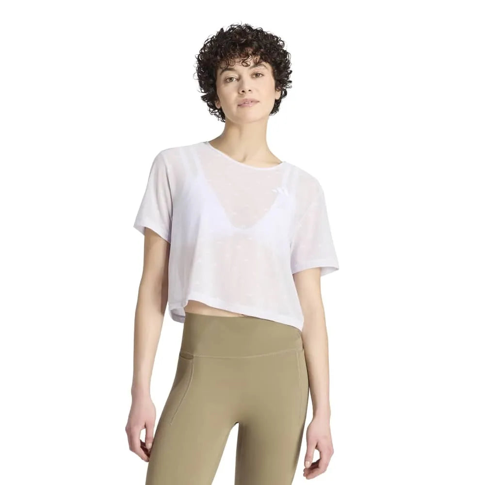 adidas Primelift Essentials Workout Boxy Mesh short sleeve T-shirt