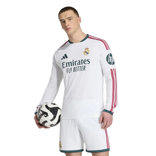 adidas Real Madrid 26/27 Authentic Jersey home long sleeve T-shirt