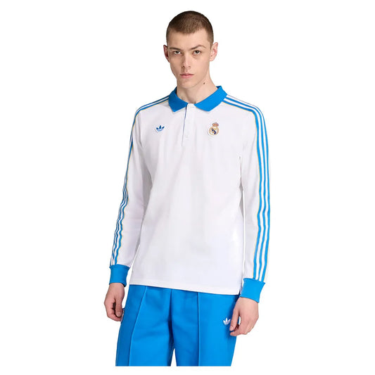 adidas Real Madrid Terrace Icons long sleeve polo