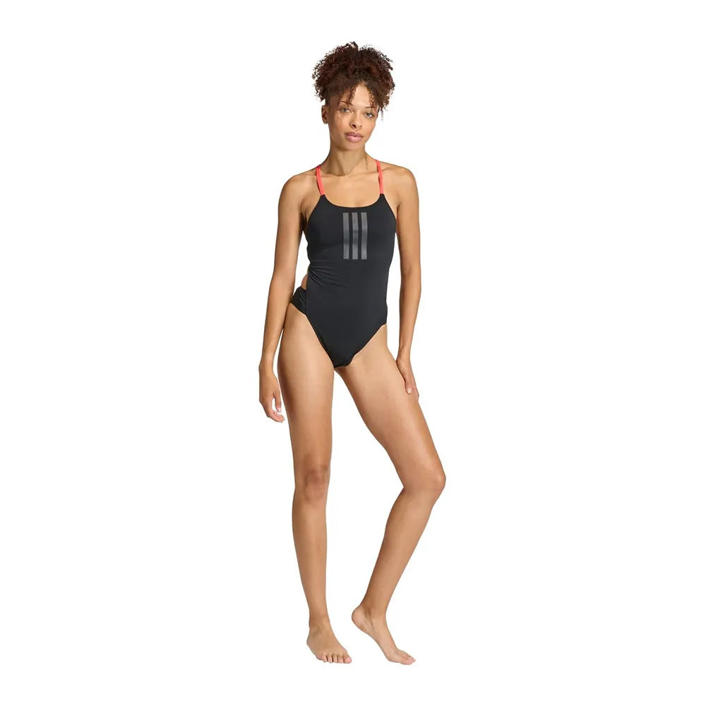 adidas Ripstream 3 Stripes Tie Back swimsuit