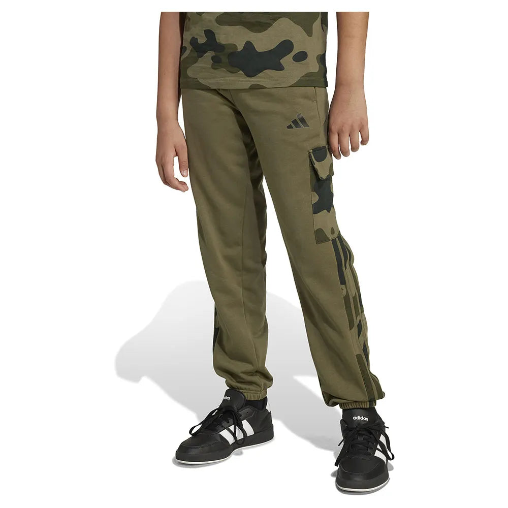adidas Seasonal Essentials Camo French Terry Cargo joggers