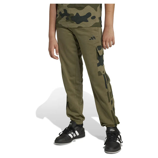 adidas Seasonal Essentials Camo French Terry Cargo joggers
