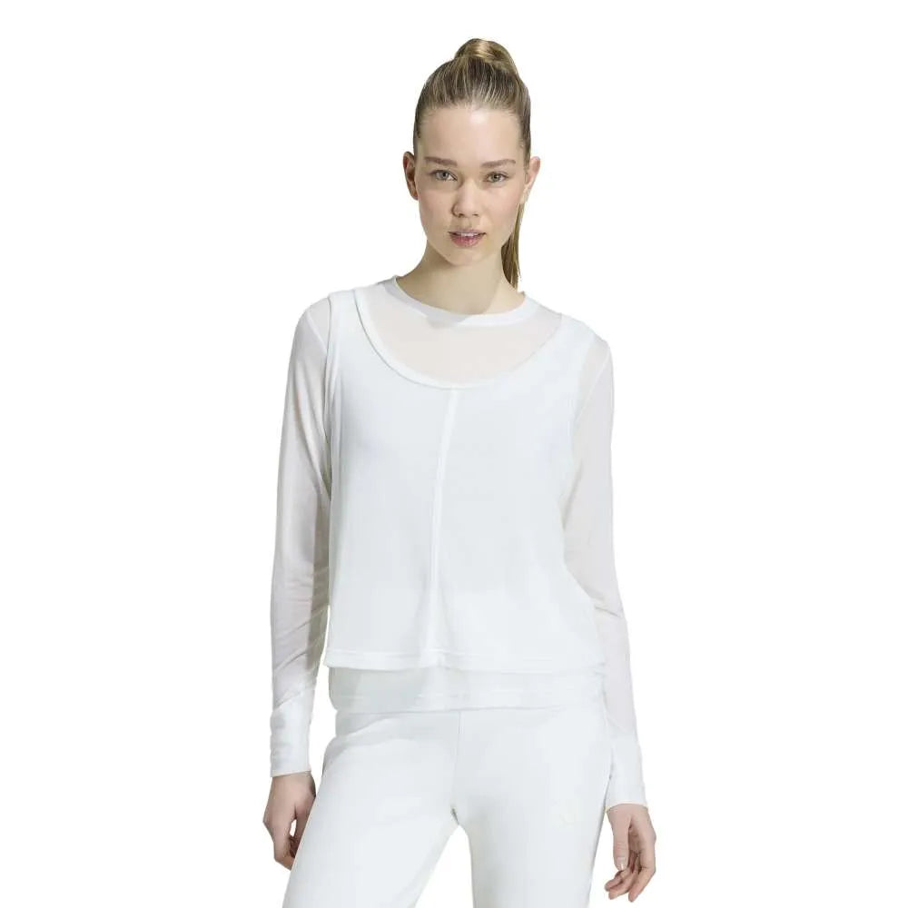 adidas Soft Lux Sheer long sleeve T-shirt