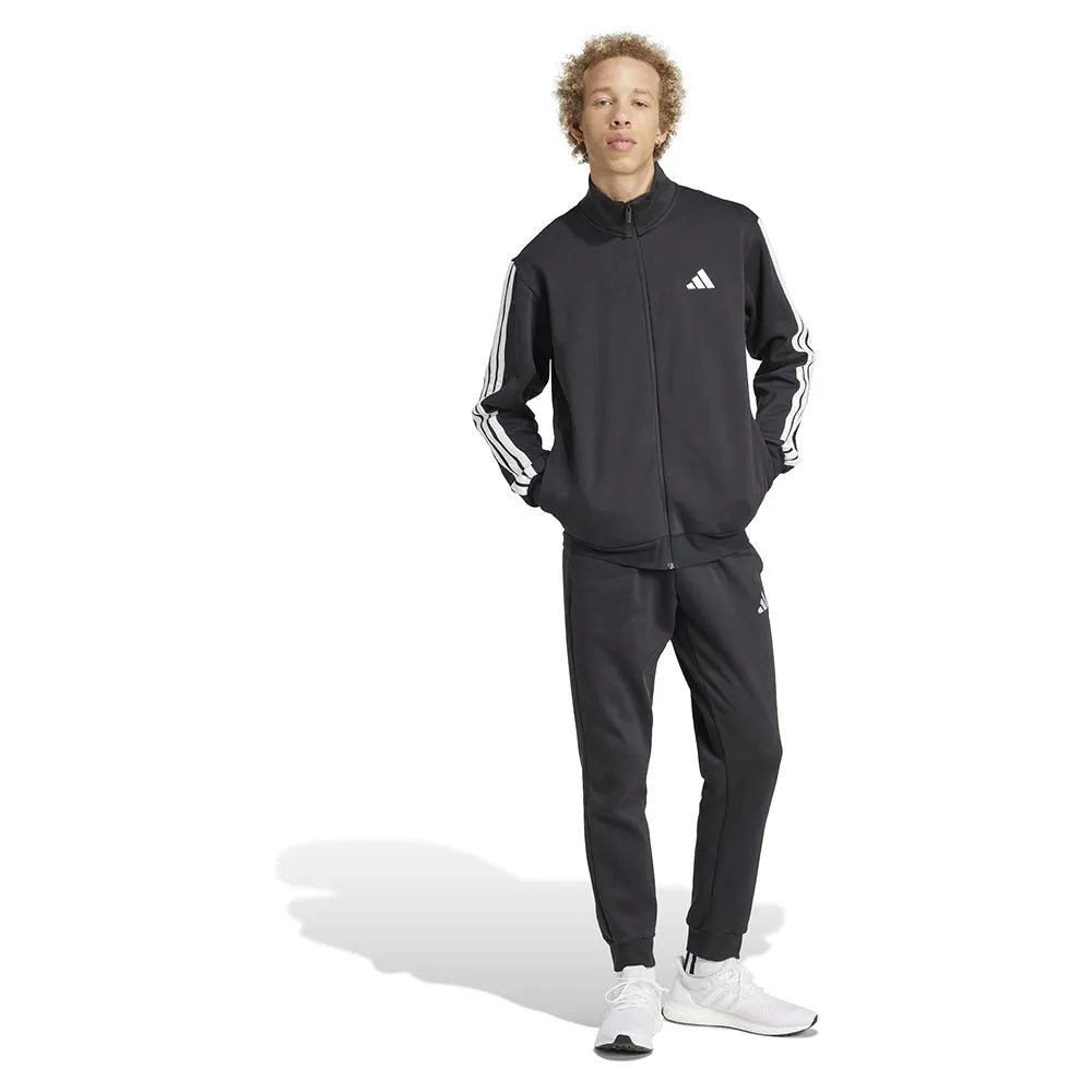 adidas Sportswear Basic 3 Stripes Fleece tracksuit