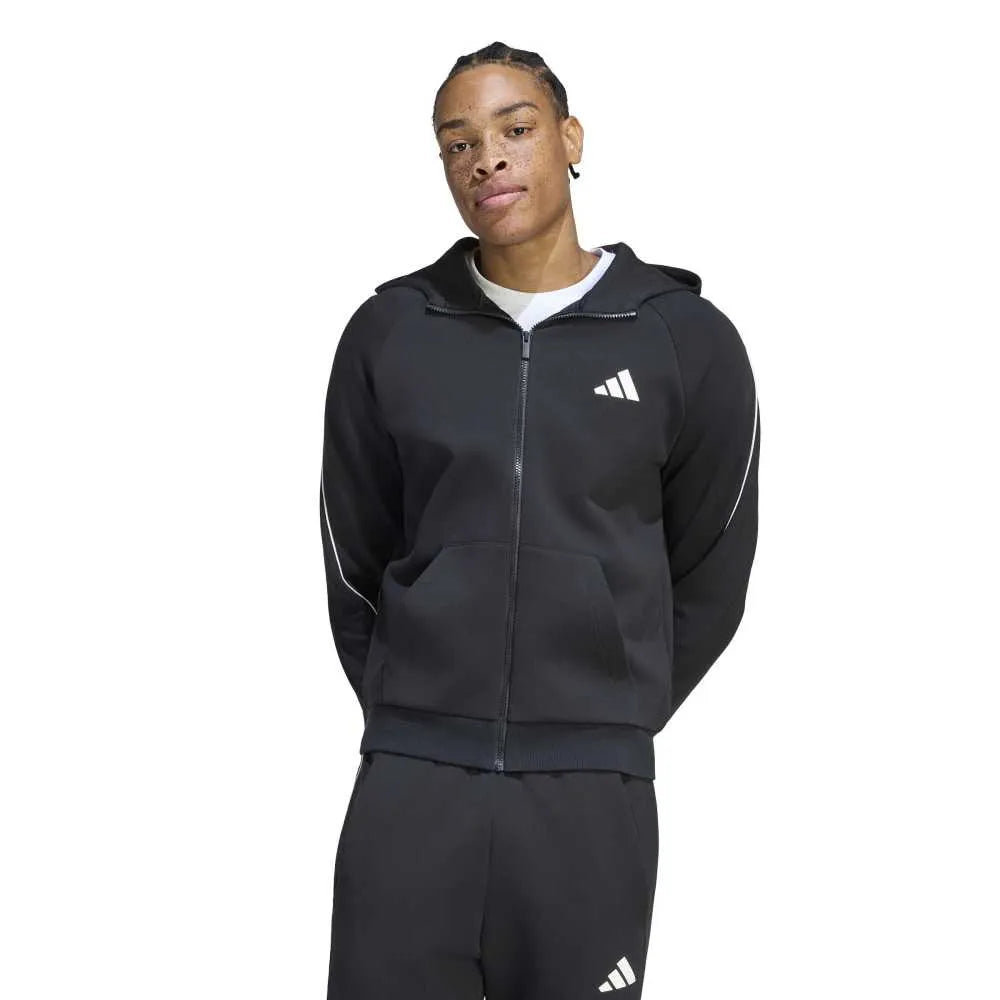 adidas Stadium Small Logo full zip sweatshirt
