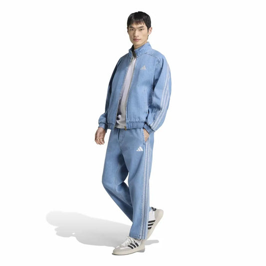 adidas Stadiun Regular Fit Denim Full Length Open Hem tracksuit pants