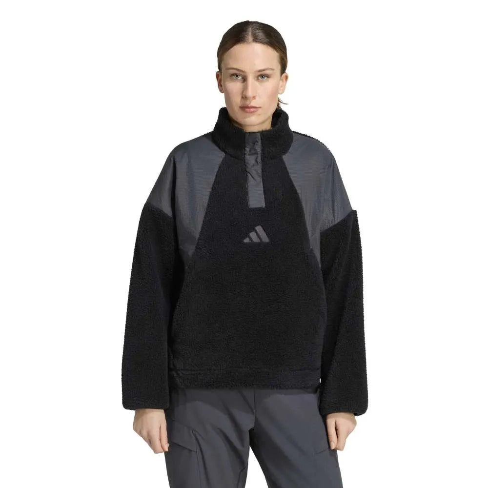 adidas Terrex Xploric High Pile Snap half zip fleece
