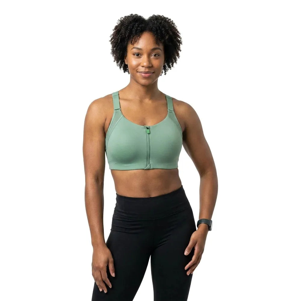 adidas TLRD Impact Luxe Zip High Impact Sports Bra