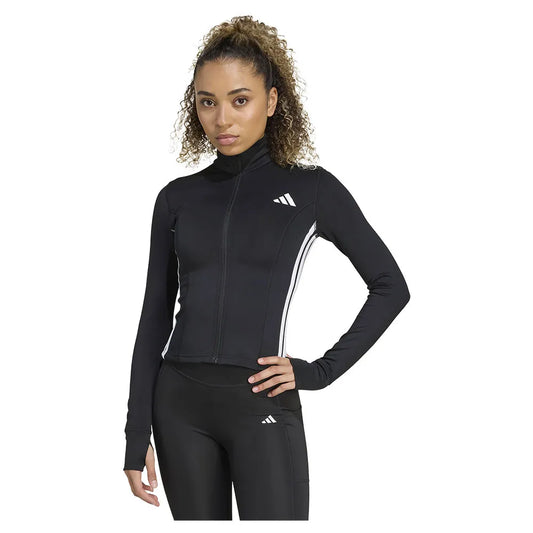 adidas Workout Essentials Zip Through 3 Stripes full zip sweatshirt