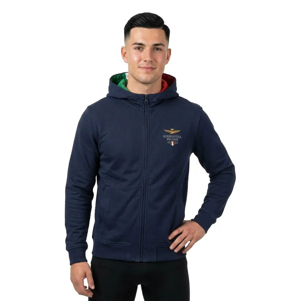 Aeronautica militare 261FE2097UF00674 full zip sweatshirt