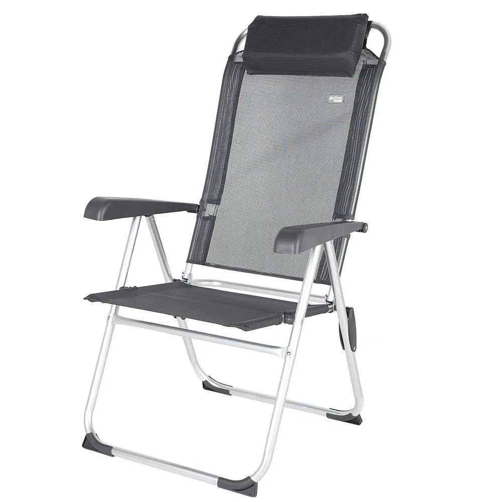 Aktive 44.5x55x103 cm aluminium folding chair multi-position