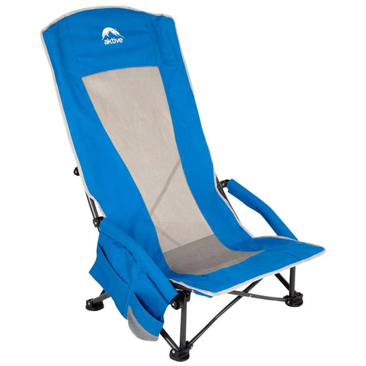 Aktive 56x46x94 cm low aluminum folding chair