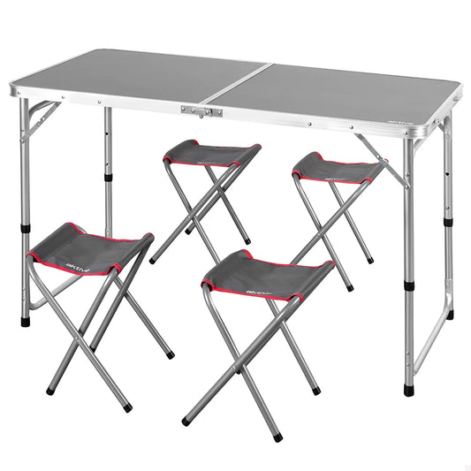 Aktive 63161 Folding Table With Benches Set