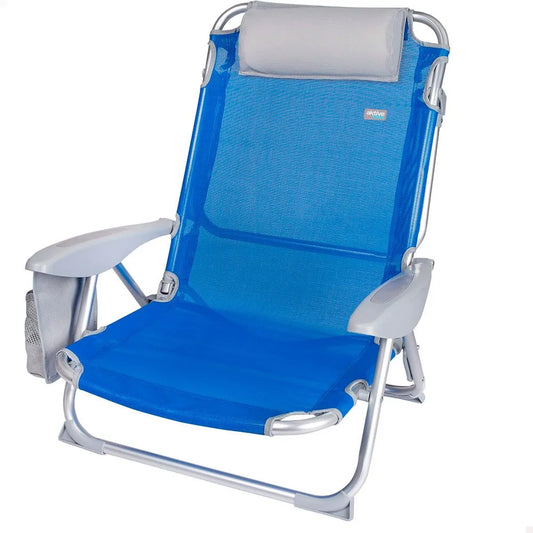 Aktive Folding Chair 4 Positions With Cushion And Cup Holder