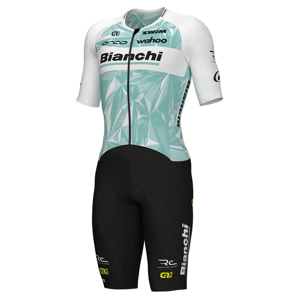 Alé Bianchi Pro Triathlon Team short sleeve Race Suit