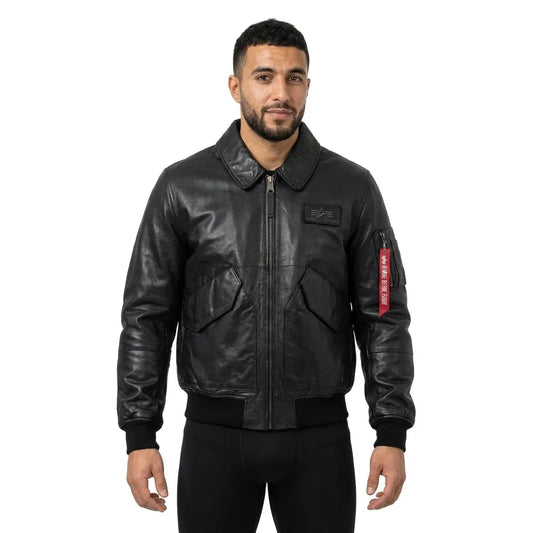 Alpha industries CWU 45/P leather jacket