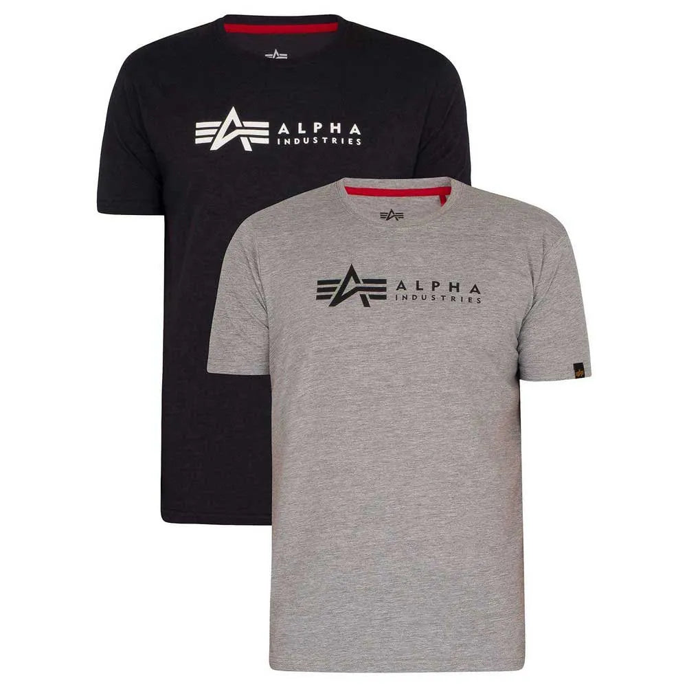 Alpha industries Label 2 Pack short sleeve T-shirt