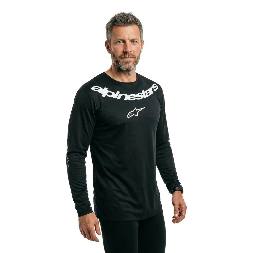 Alpinestars Fluid Graphite long sleeve jersey