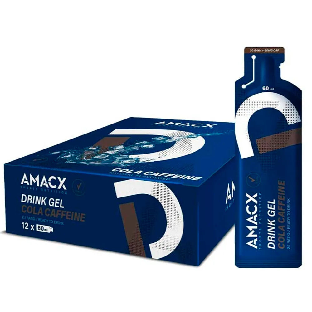 Amacx + Cafeine energy gels box Cola 60ml 12 units