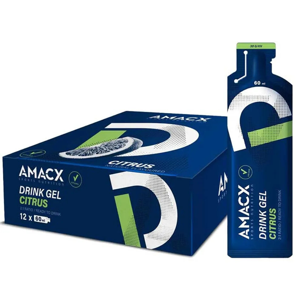 Amacx 60lm energy gels box citrus 12 units