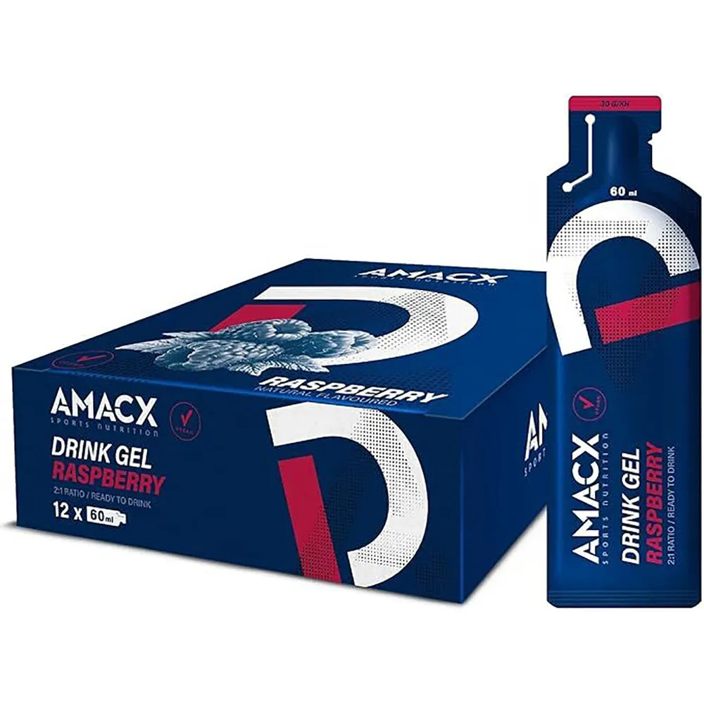 Amacx Energy gels box raspberry 60ml 12 units