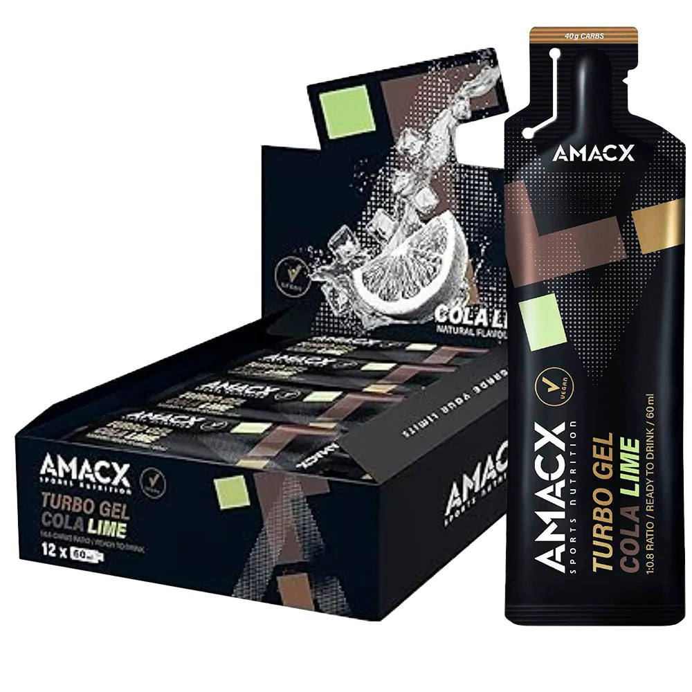 Amacx Turbo energy gels box Cola lime 60ml 12 units