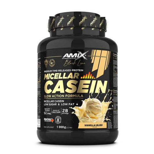 Amix Black Micellar 1kg casein protein vanilla