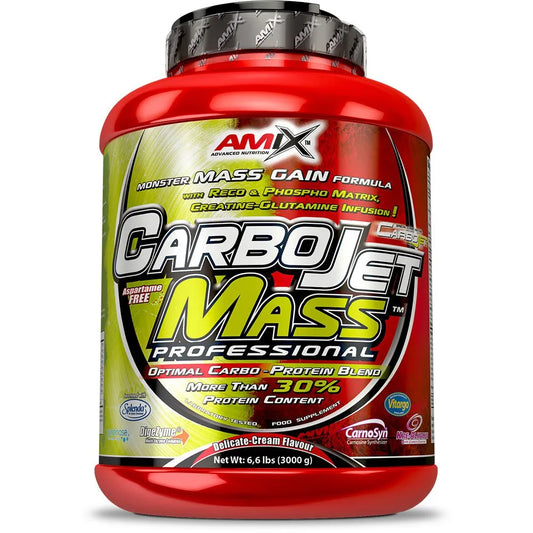 Amix Carbojet Mass Professional carbohydrate powder drink vanilla 3kg