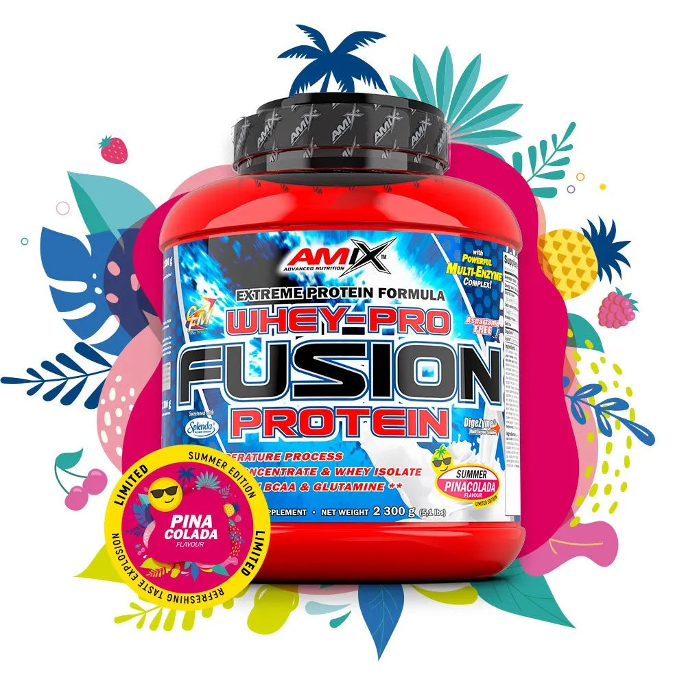 Amix Fusion isolate whey protein piña colada 1000g