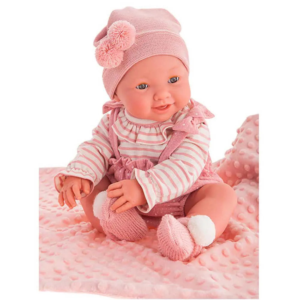 Antonio Juan Newborn Doll Mia Pipi Blanket