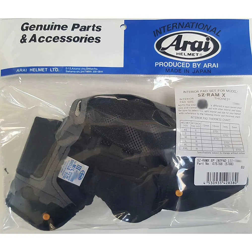 Arai SZ-RAM-X/SZ-R VAS inner lining