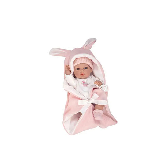 Arias Elegance Natal With Sleeping Bag Vinyl Body Girl Baby Doll 30 cm