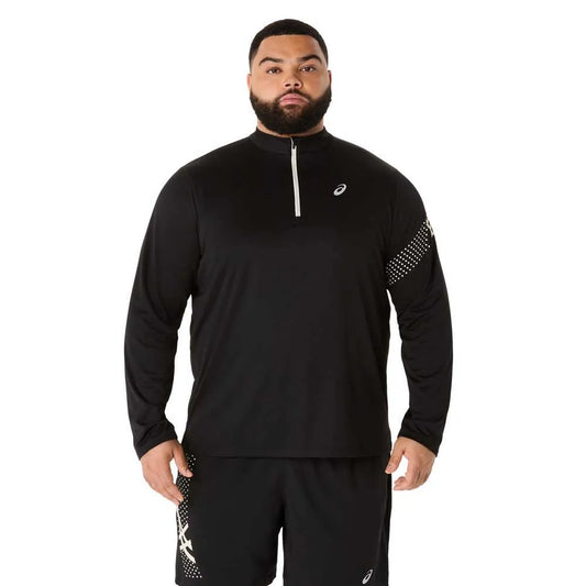 Asics Icon half zip long sleeve T-shirt