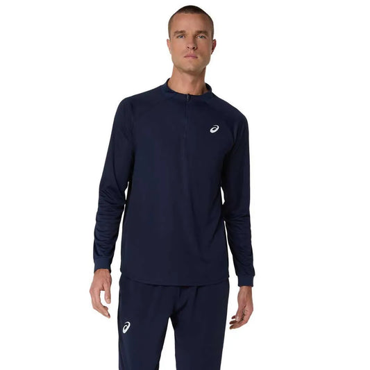 Asics Match half zip long sleeve T-shirt