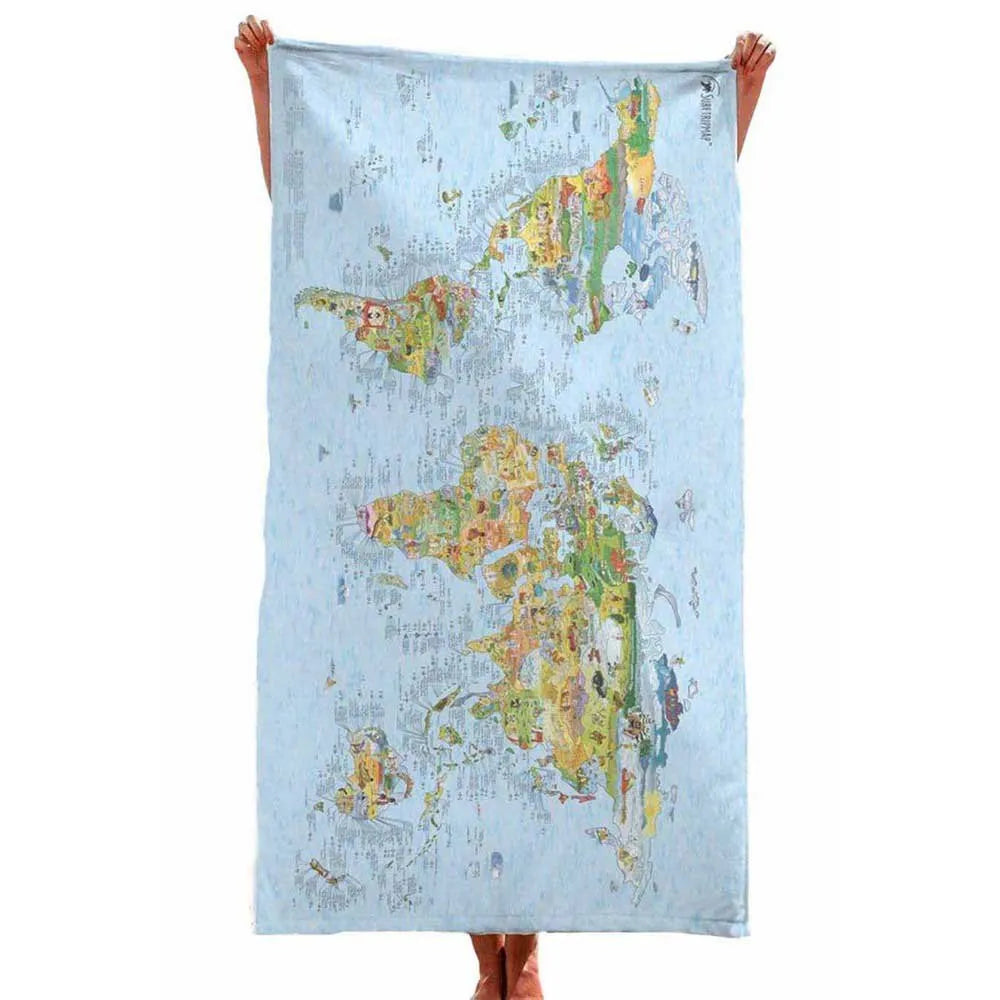 Awesome maps Dive Map towel