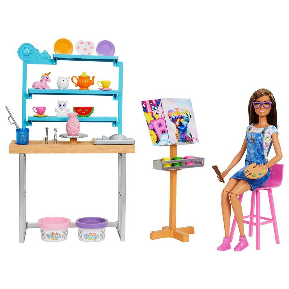 Barbie Relax And Create Art Studio Playset And doll