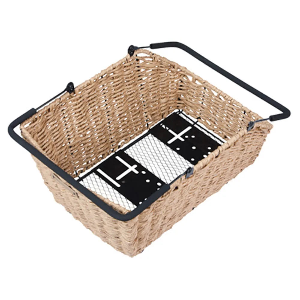 Basil Cento Rattan Look NX rear basket 22L