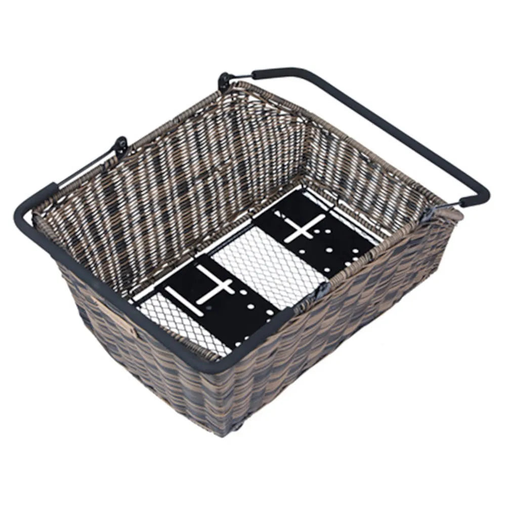 Basil Cento Rattan Look NX rear basket 22L