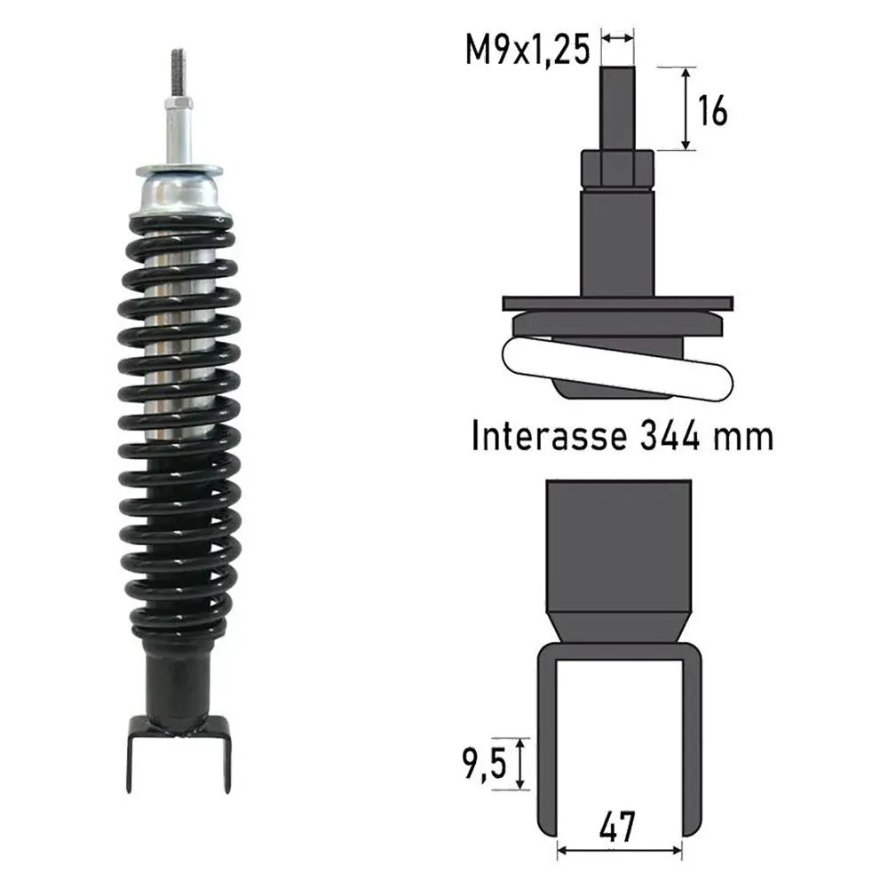 Bcr Piaggio Vespa Pk 50Cc/Pk Xl 125 cc rear shock