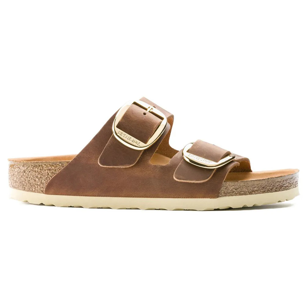 Birkenstock Arizona Big Buckle Natural Leather Oiled Narrow sandals