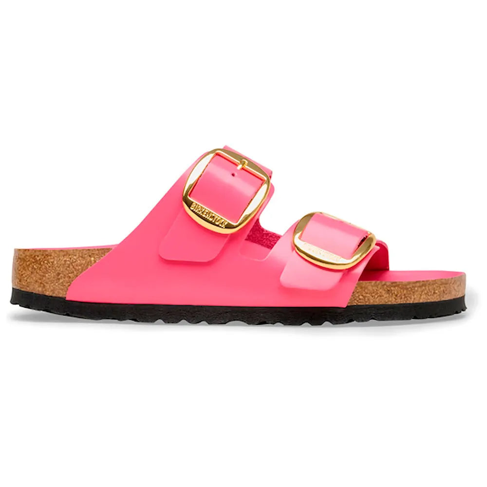 Birkenstock Arizona Big Buckle Natural Leather Patent sandals