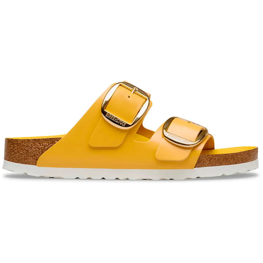 Birkenstock Arizona Big Buckle Natural Leather Patent sandals