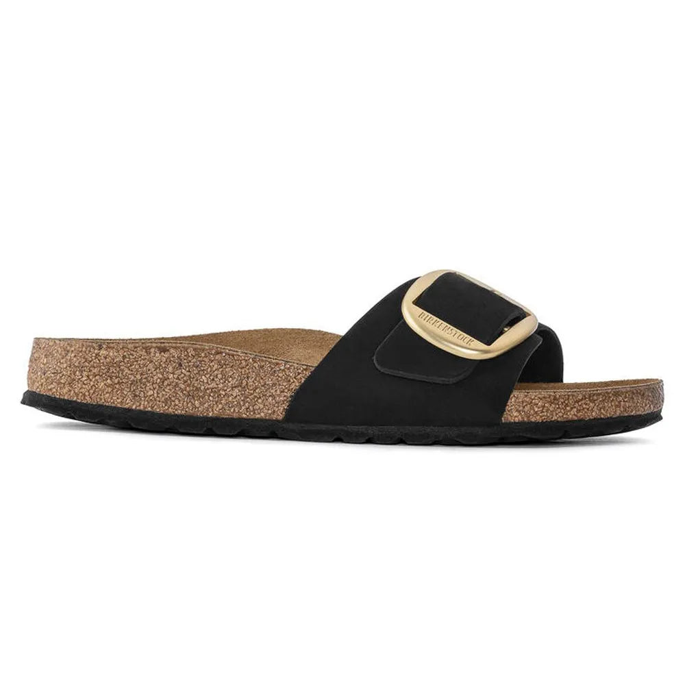 Birkenstock Madrid Big Buckle Nubuk Leather Narrow sandals