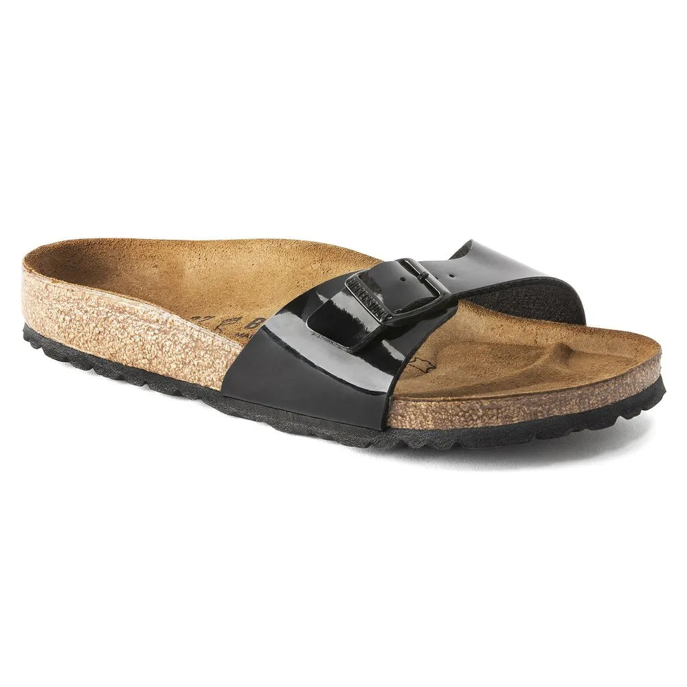 Birkenstock Madrid Birko-Flor Enameled narrow sandals