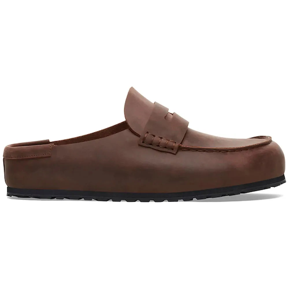 Birkenstock Naples Wrapped Natural Leather Oiled clogs