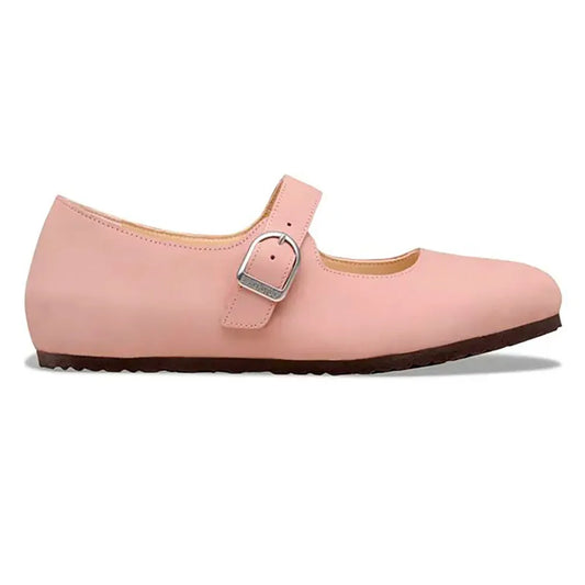 Birkenstock Santa Clarita Natural Leather Narrow ballet pumps