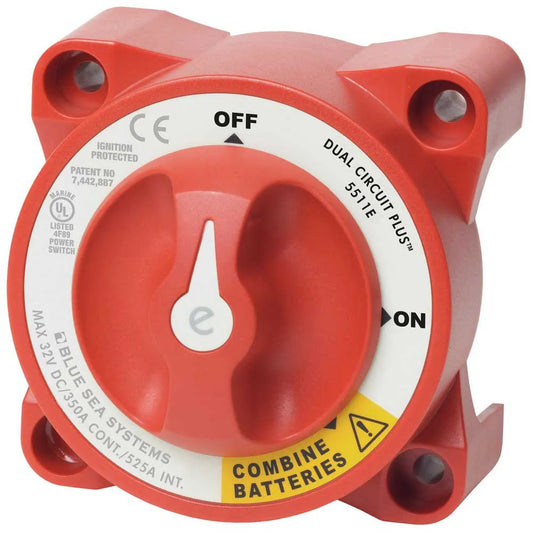 Blue sea systems E-Series Dual Circuit Plus Battery Switch