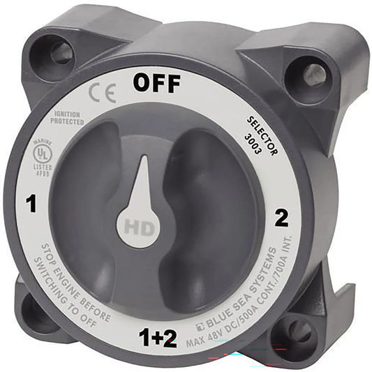 Blue sea systems HD Series Battery Switch With Alternator Field Disconnect